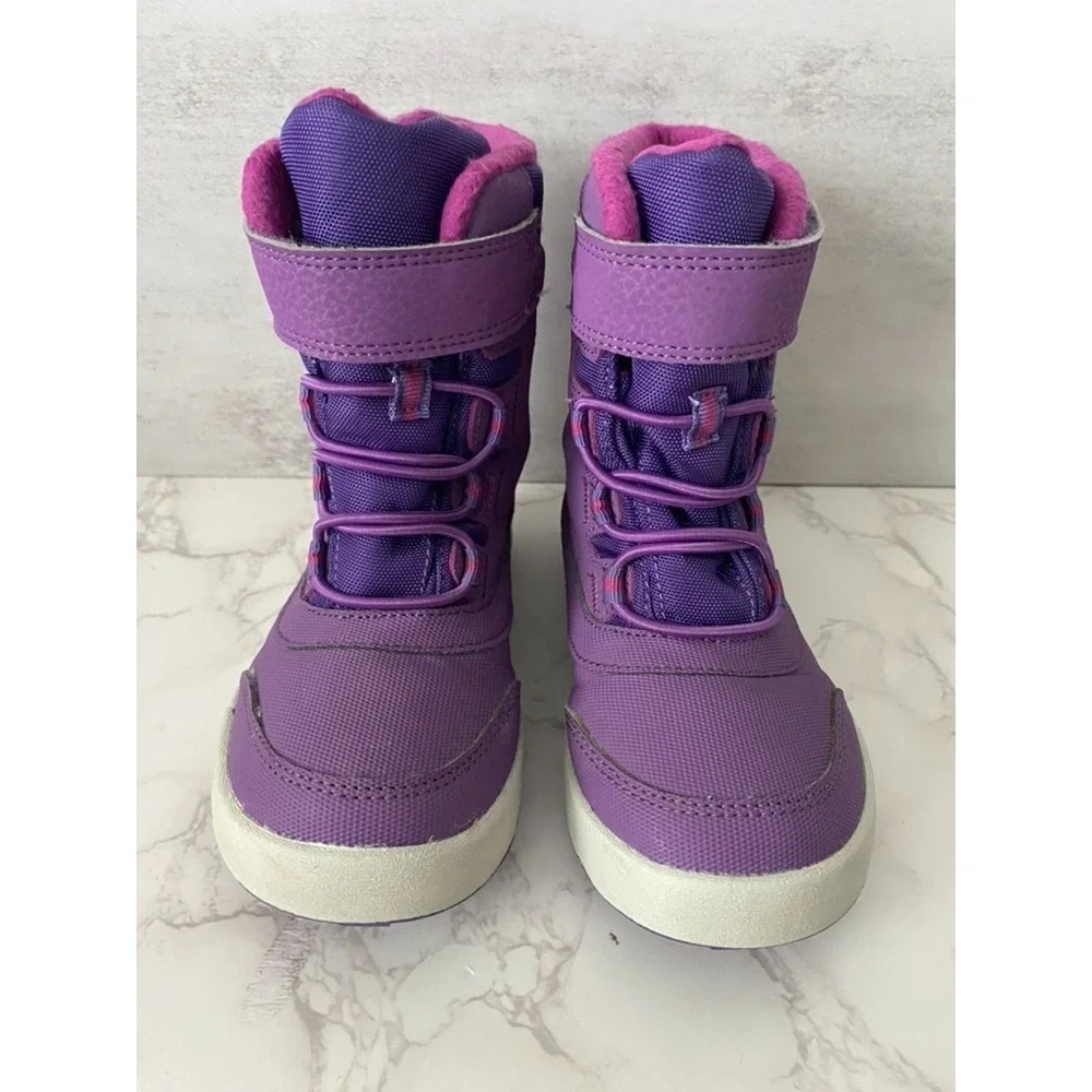 Merrel Boots Toddler Sz 10 Purple Snow Rain Waterproof Fall